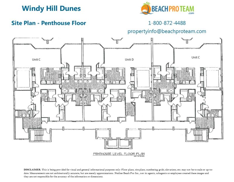 Windy Hill Dunes Site Plan - Penthouse Floor